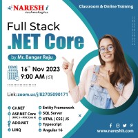  Full Stack Net Core Course in Hyderabad NareshIT